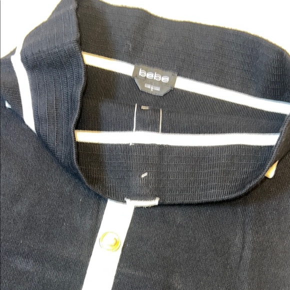Bebe Black and White Knit Button Set - Picture 7 of 15